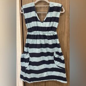 MOSSIMO Supply Co. Womens Blue Striped V Neck Dress Size Small